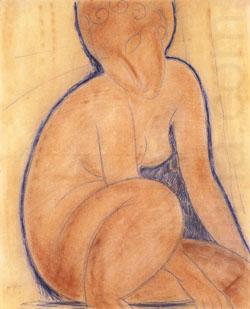 Amedeo Modigliani Crouched Nude china oil painting image